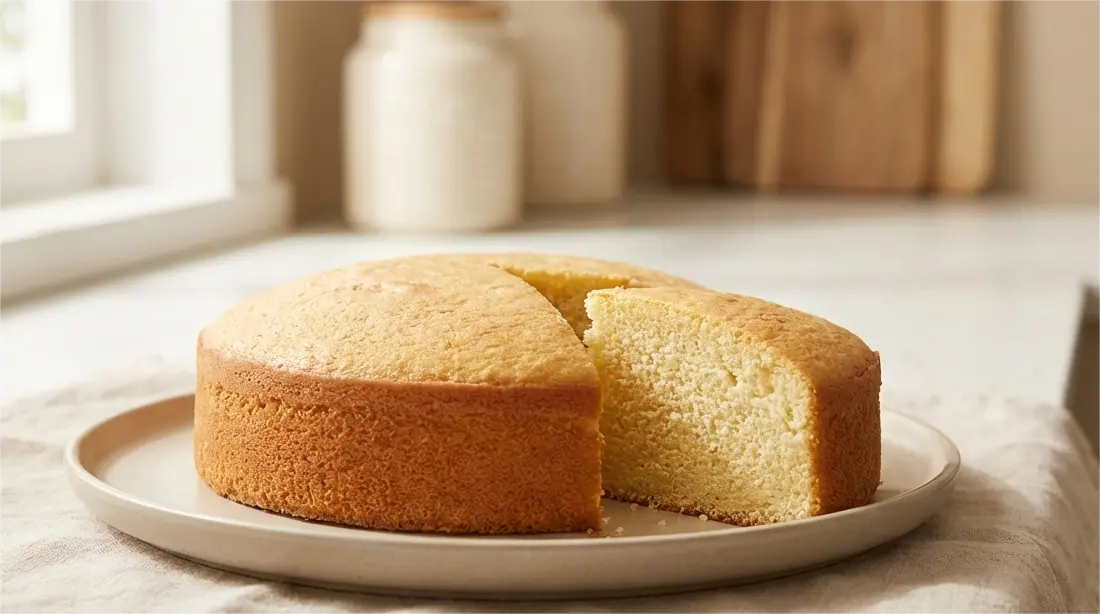 كيكة فانيليا منزلية هشّة وناجحة للمبتدئين