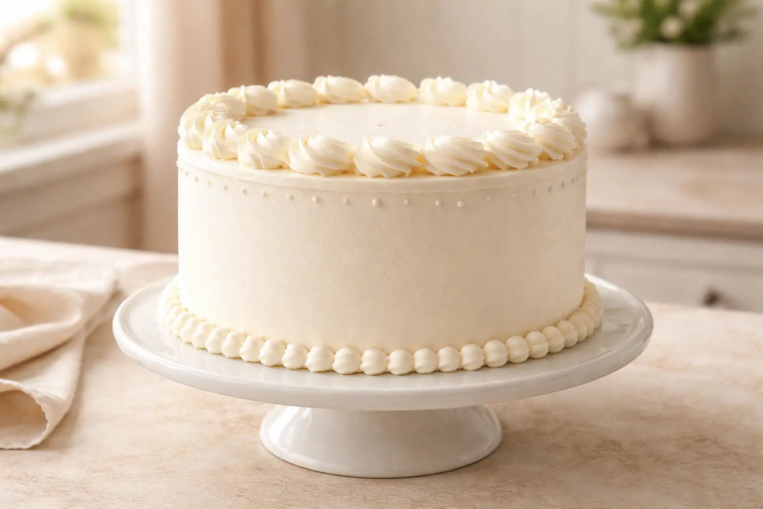 أفضل كريمة لتزيين الكيك في الجو الحار مع شكل ثابت ومتناسق