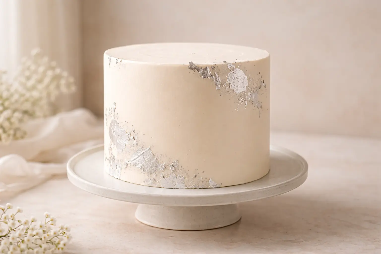 تزيين كيك بلون كلاود دانسر مع ورق الفضة صيحات الكيك 2026