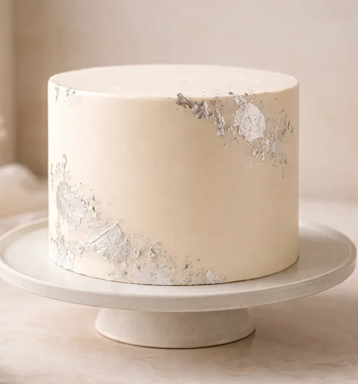 تزيين كيك بلون كلاود دانسر مع ورق الفضة صيحات الكيك 2026